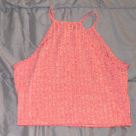 Pink Racerback Crop Top - Picture 2 of 4